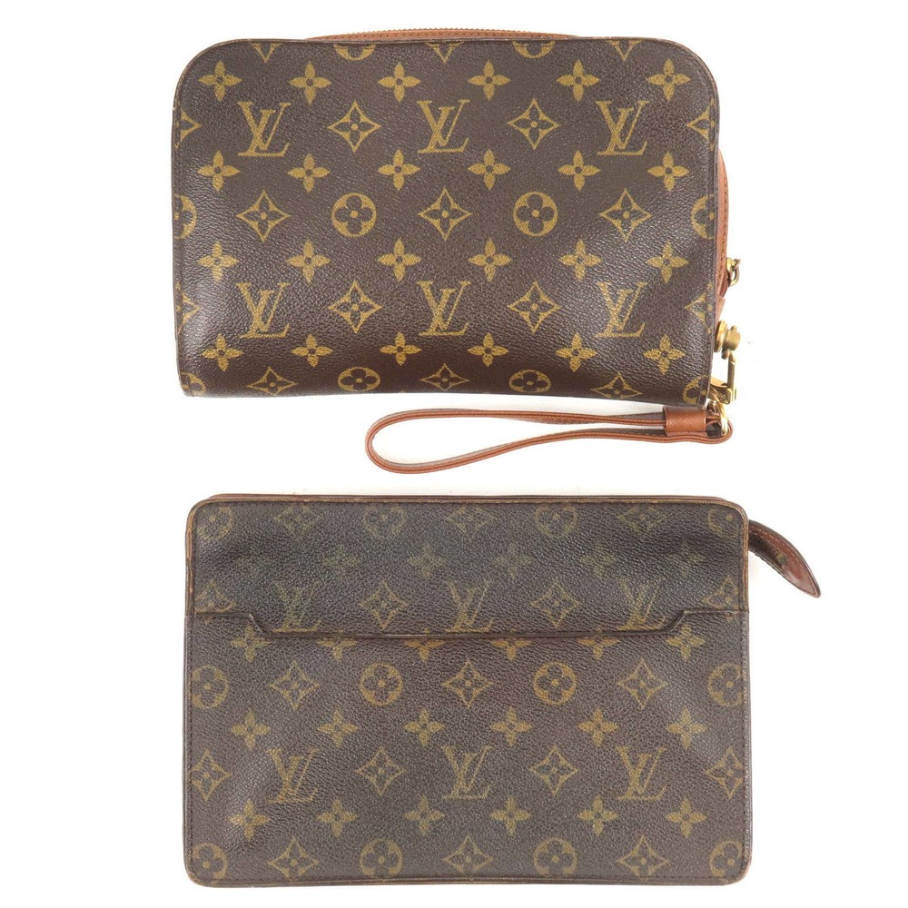 💎✨Authentic✨💎Louis Vuitton Set of 2 Monogram Orsay Pochette Homme Clutch Bag